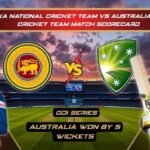 sri lanka national cricket team vs australia national cricket team match scorecard