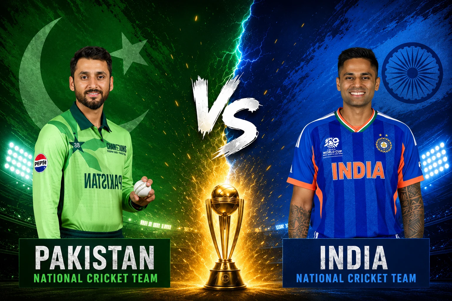 Pakistan National Cricket Team vs India National Cricket Team Match Scorecard