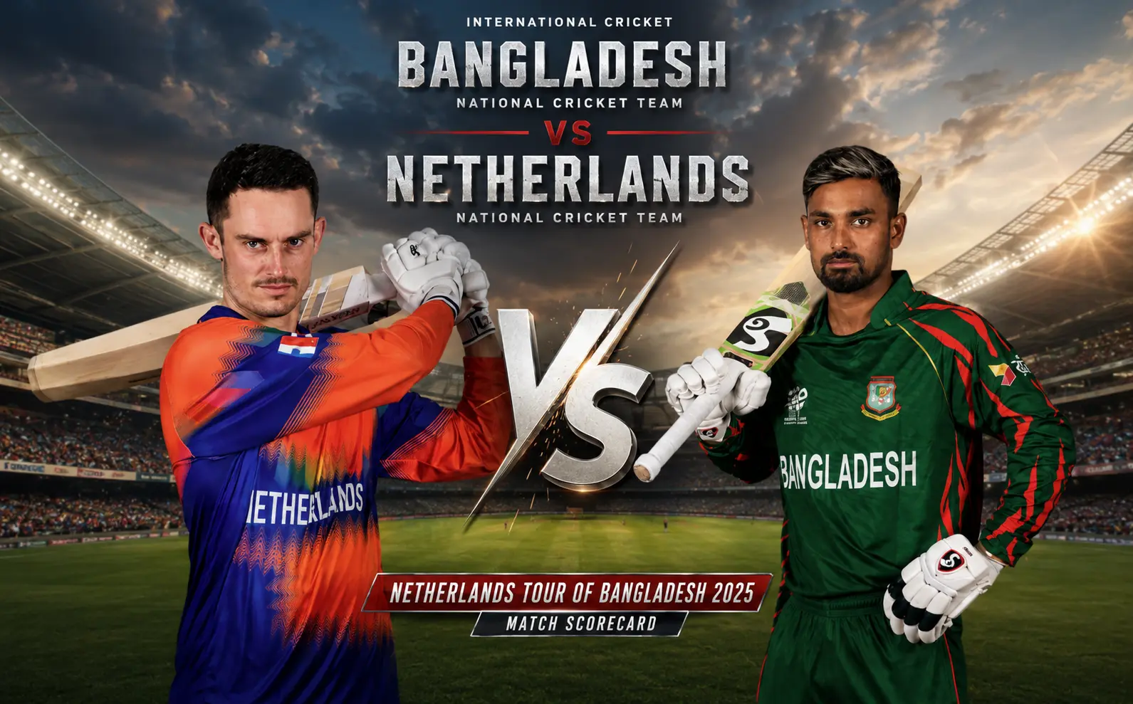 Bangladesh National Cricket Team vs Netherlands National Cricket Team Match Scorecard: Stunning 8-Wicket Win in 2025