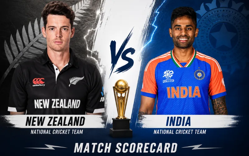 New Zealand National Cricket Team vs India National Cricket Team Match Scorecard