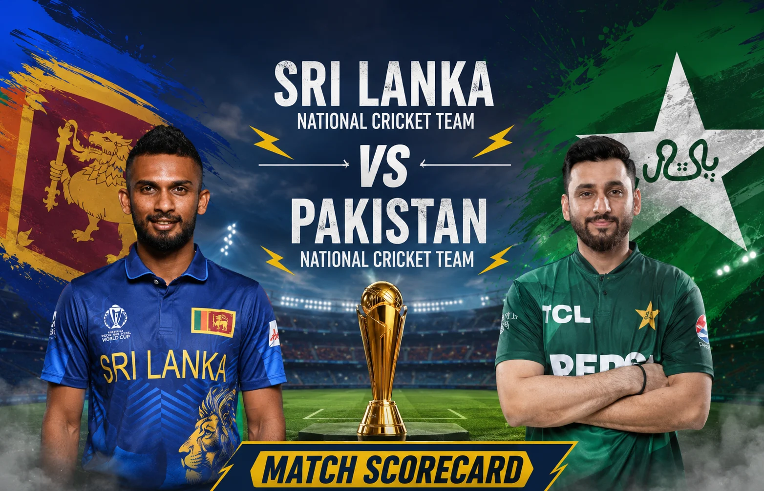 Sri Lanka National Cricket Team vs Pakistan National Cricket Team Match Scorecard