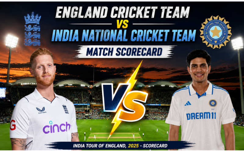England Cricket Team vs India National Cricket Team Match Scorecard