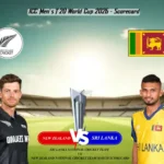 Sri Lanka National Cricket Team vs New Zealand National Cricket Team Match Scorecard