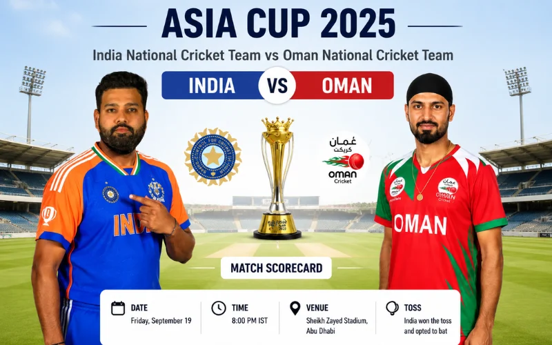 India National Cricket Team vs Oman National Cricket Team Match Scorecard India National Cricket Team vs Oman National Cricket Team Match Scorecard