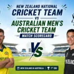 New Zealand National Cricket Team vs Australian Men’s Cricket Team Match Scorecard