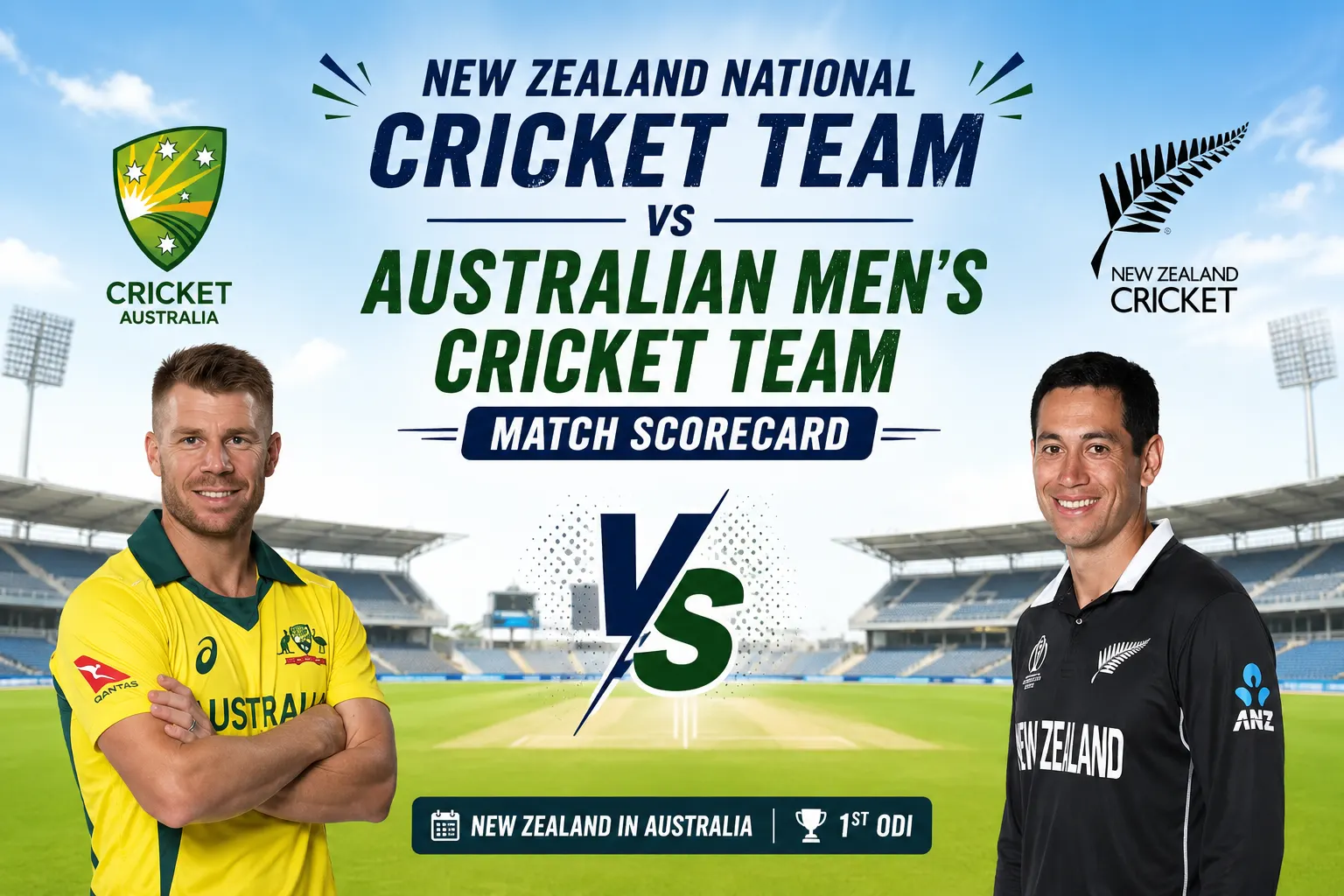 New Zealand National Cricket Team vs Australian Men’s Cricket Team Match Scorecard