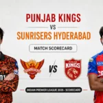 Punjab Kings vs Sunrisers Hyderabad Match Scorecard