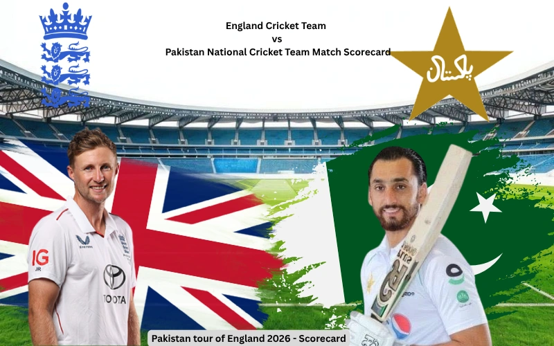England Cricket Team vs Pakistan National Cricket Team Match Scorecard
