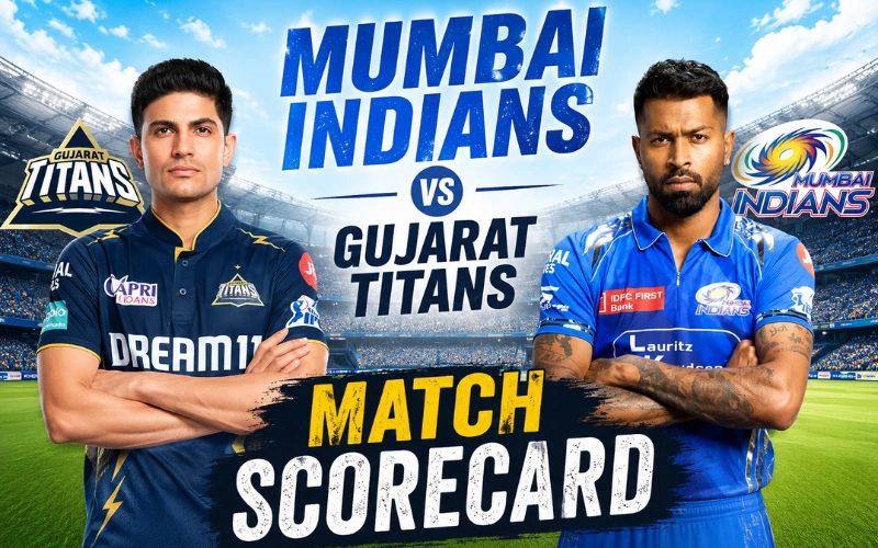 Mumbai Indians vs Gujarat Titans Match Scorecard