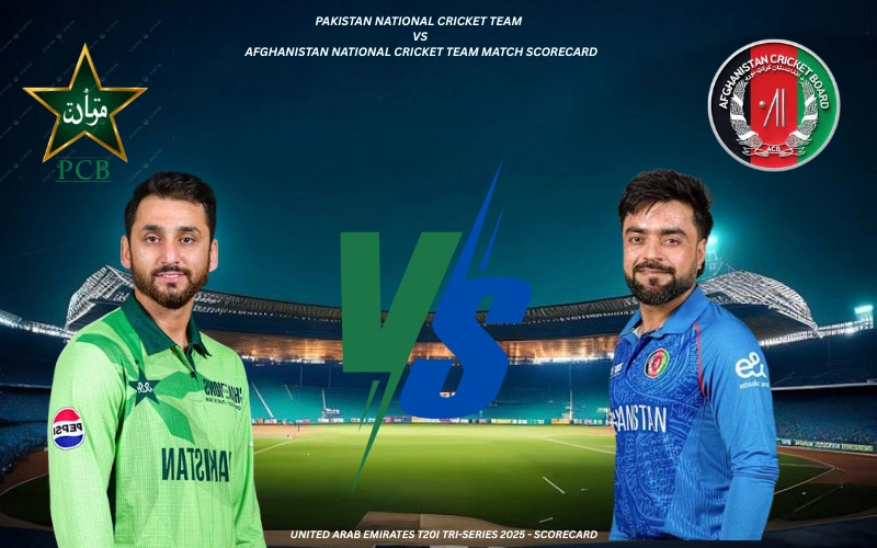Pakistan National Cricket Team vs Afghanistan National Cricket Team Match Scorecard