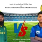 South Africa National Cricket Team vs Sri Lanka National Cricket Team Match Scorecard