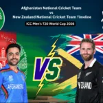Afghanistan National Cricket Team vs New Zealand National Cricket Team Timeline