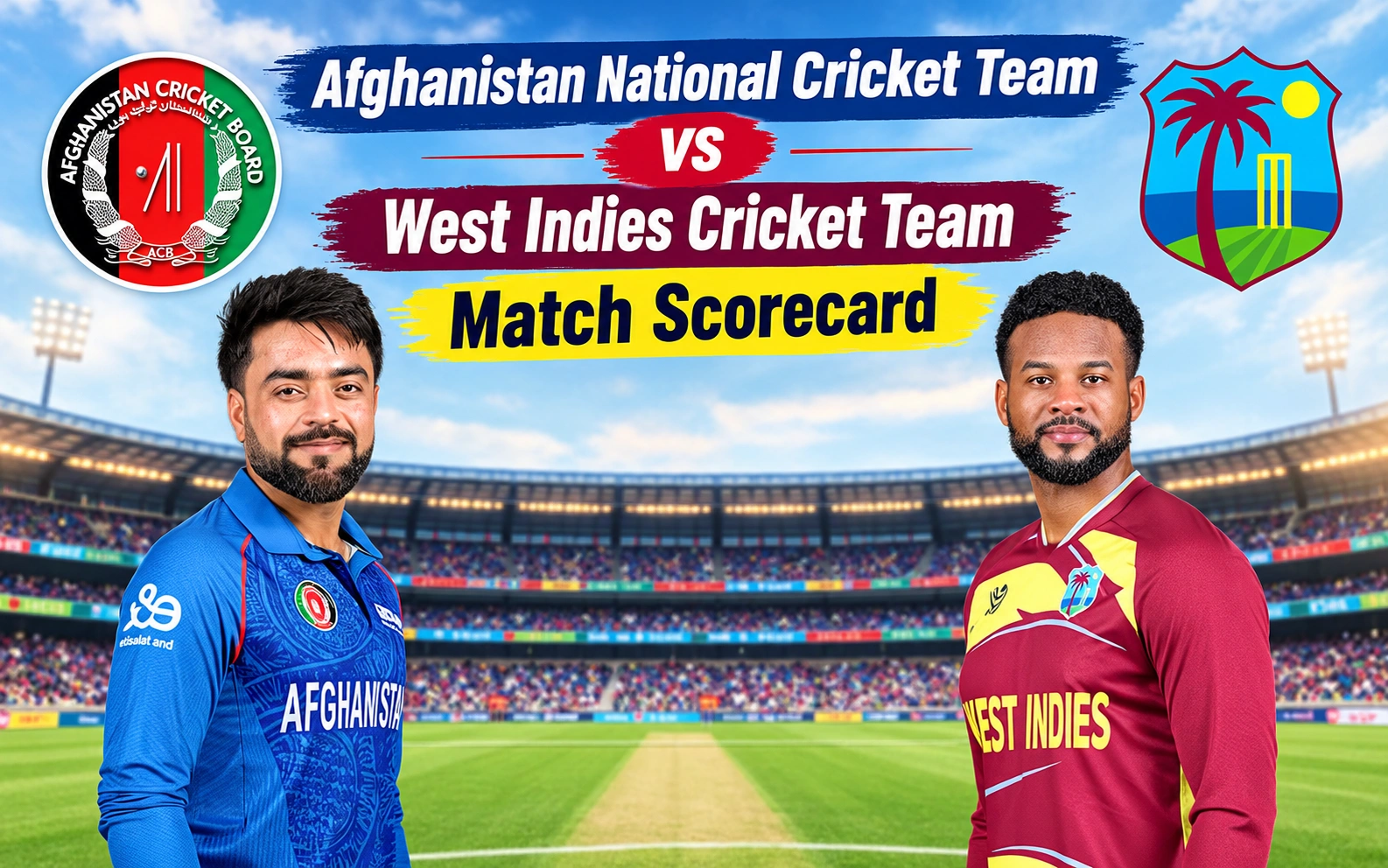 Afghanistan National Cricket Team vs West Indies Cricket Team Match Scorecard