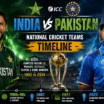 India National Cricket Team Vs Pakistan National Cricket Team Timeline