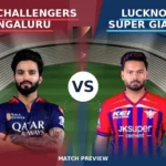 Lucknow Super Giants vs Royal Challengers Bengaluru Timeline