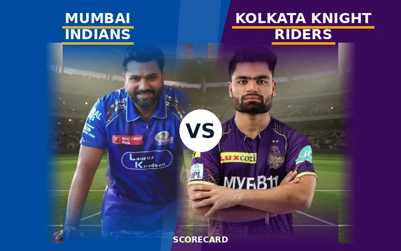 Mumbai Indians vs Kolkata Knight Riders Match Scorecard