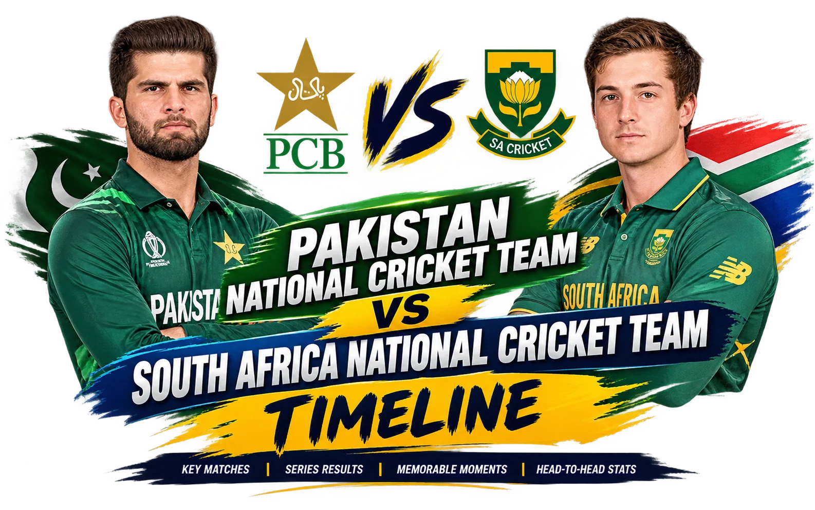 Pakistan National Cricket Team vs South Africa National Cricket Team Timeline