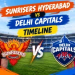 Sunrisers Hyderabad vs Delhi Capitals Timeline