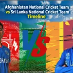 Afghanistan National Cricket Team vs Sri Lanka National Cricket Team Timeline