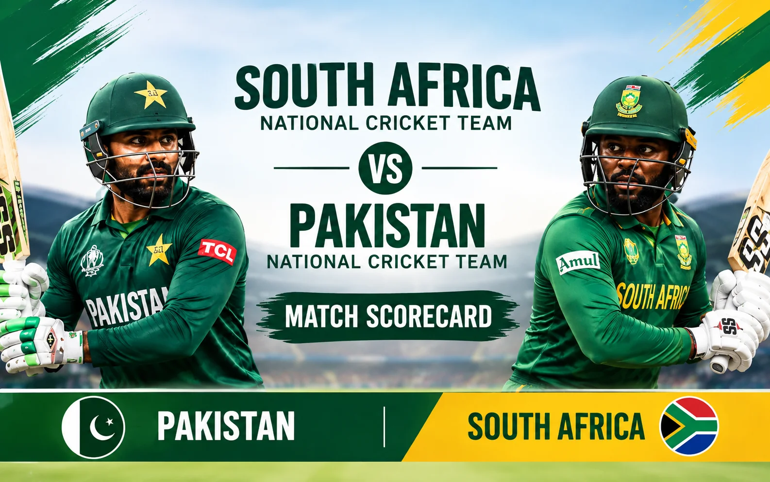 South Africa National Cricket Team vs Pakistan National Cricket Team Match Scorecard